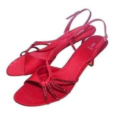 Bakers Red Mystery Strappy Sandal Heels, Size 11 - image 1