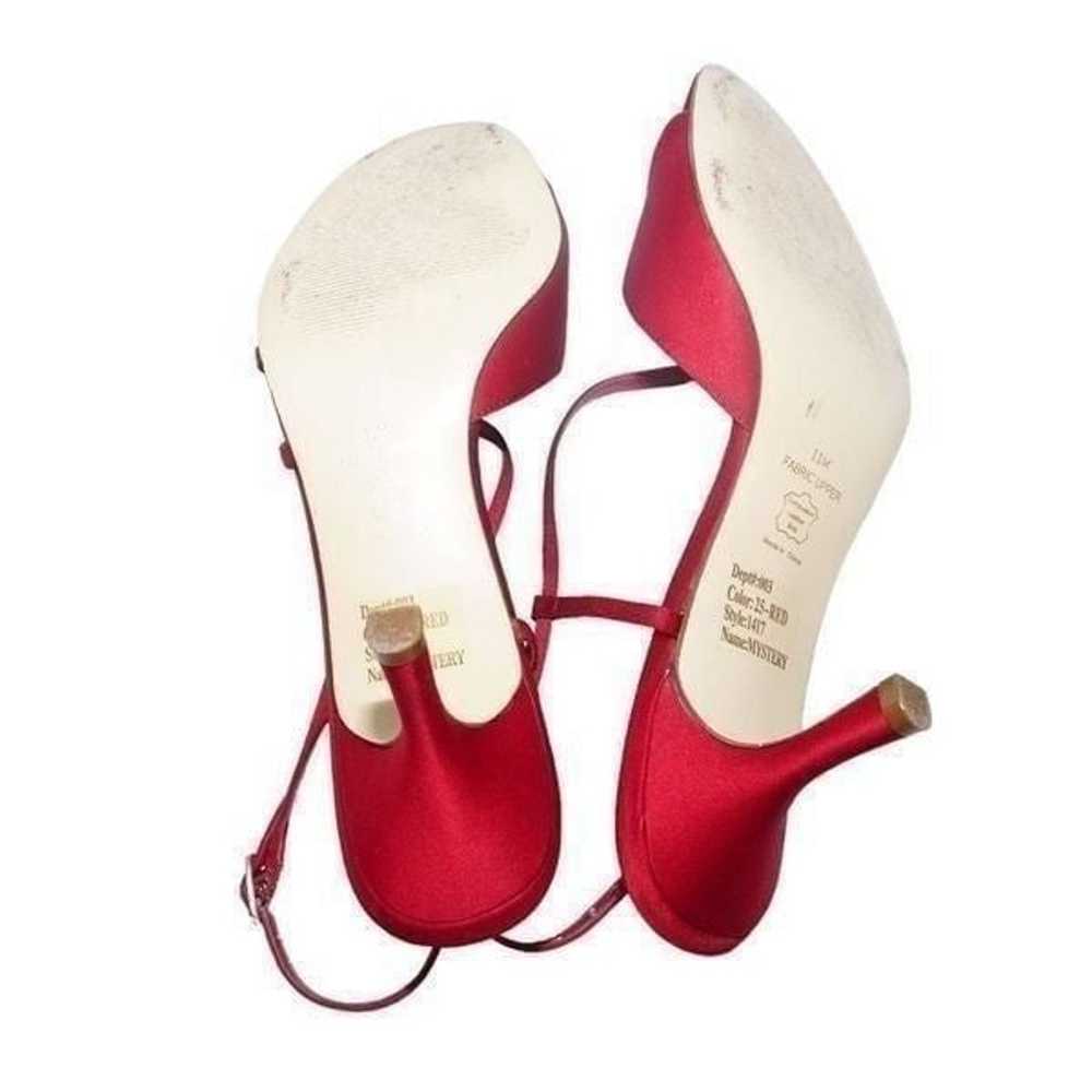 Bakers Red Mystery Strappy Sandal Heels, Size 11 - image 6