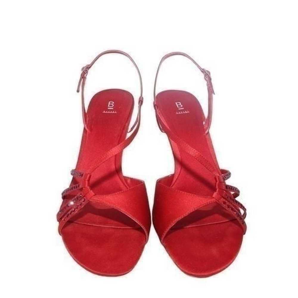 Bakers Red Mystery Strappy Sandal Heels, Size 11 - image 9