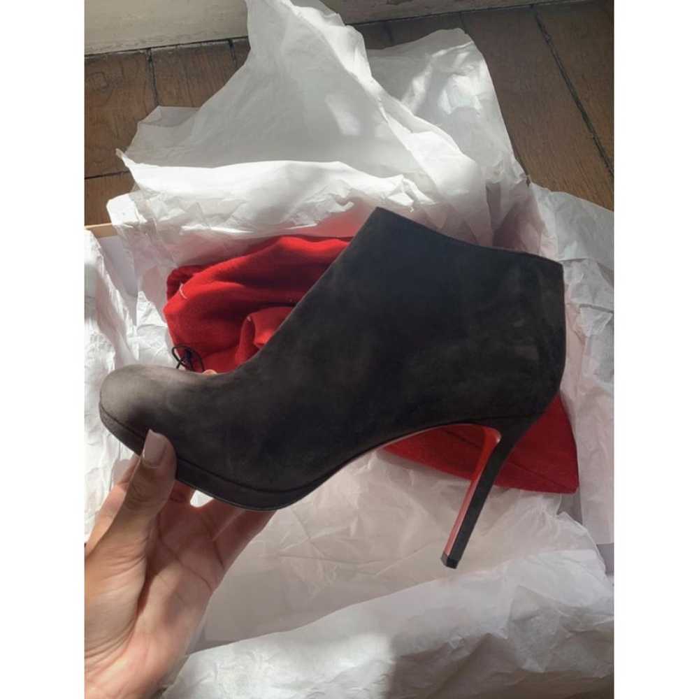 Christian Louboutin Velvet ankle boots - image 4