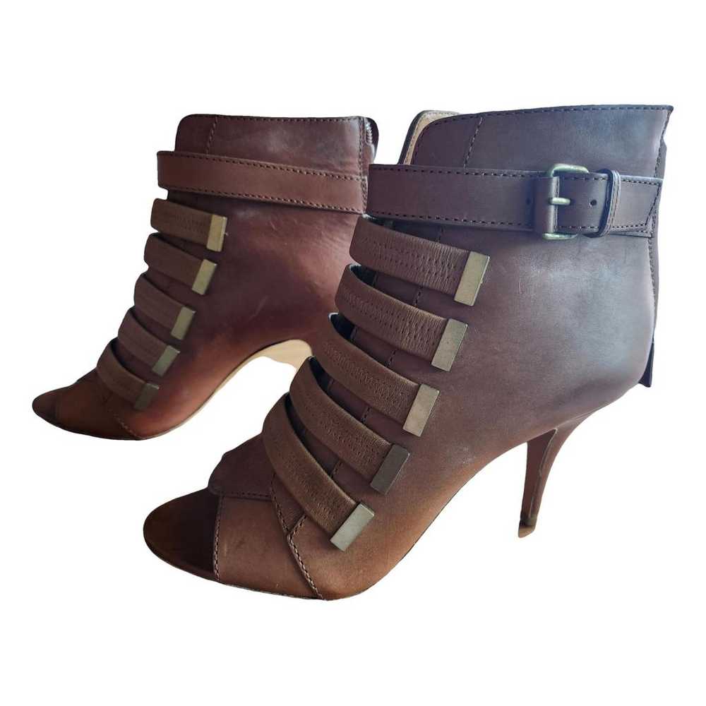 Givenchy Leather open toe boots - image 1