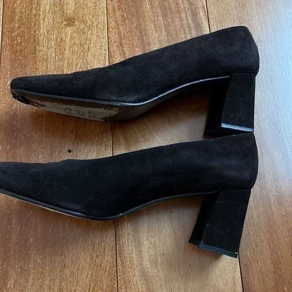 Stuart Weitzman Classic black suede pump 39/8 - image 3