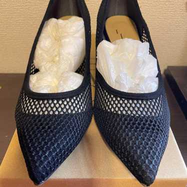 【Beautiful condition】LE TALON Black Net Pumps 23.… - image 1