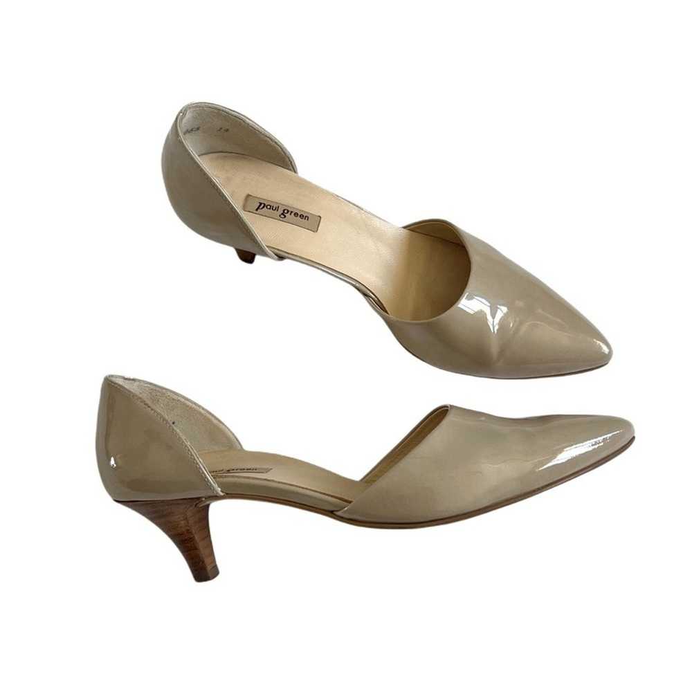 Paul Green Julia Kitten Heel D'Orsay Pumps Pointe… - image 2