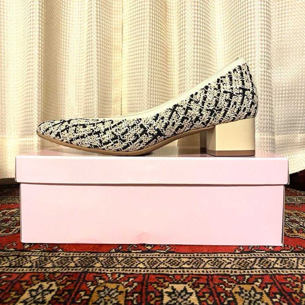 【DIANA】Ivory Mix Tweed/Knitted Pumps 24.0cm - image 1