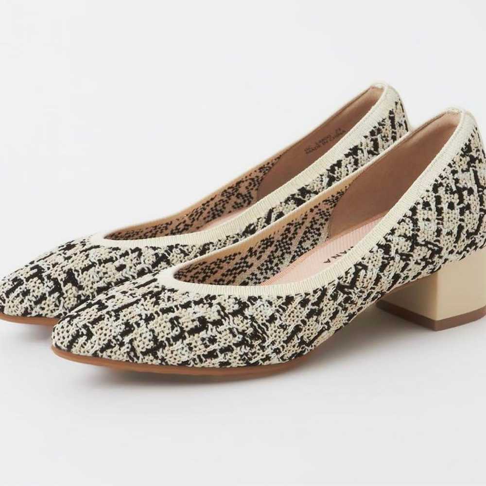 【DIANA】Ivory Mix Tweed/Knitted Pumps 24.0cm - image 5