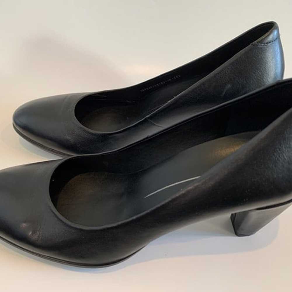 Ecco Womens Pump Size 39 (US 8-8.5) Black Leather… - image 3