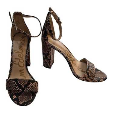 Sam Edelman Women’s Yaro Snake Print Leather Heels