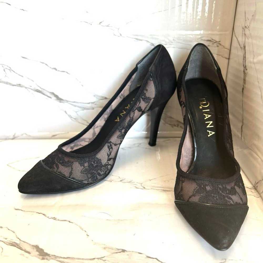 [Excellent Condition] DIANA Pumps 23 cm Black Lace - image 10