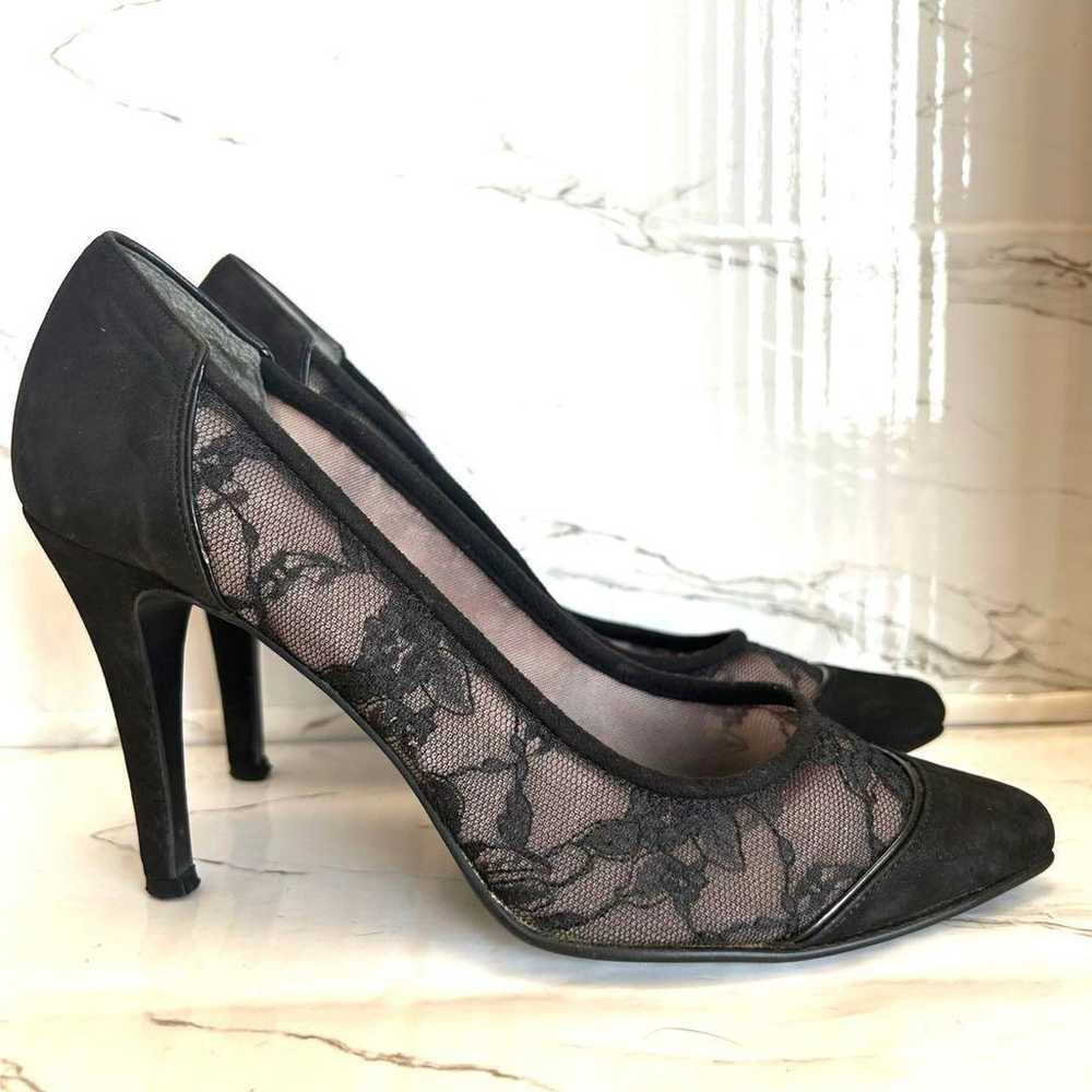 [Excellent Condition] DIANA Pumps 23 cm Black Lace - image 3