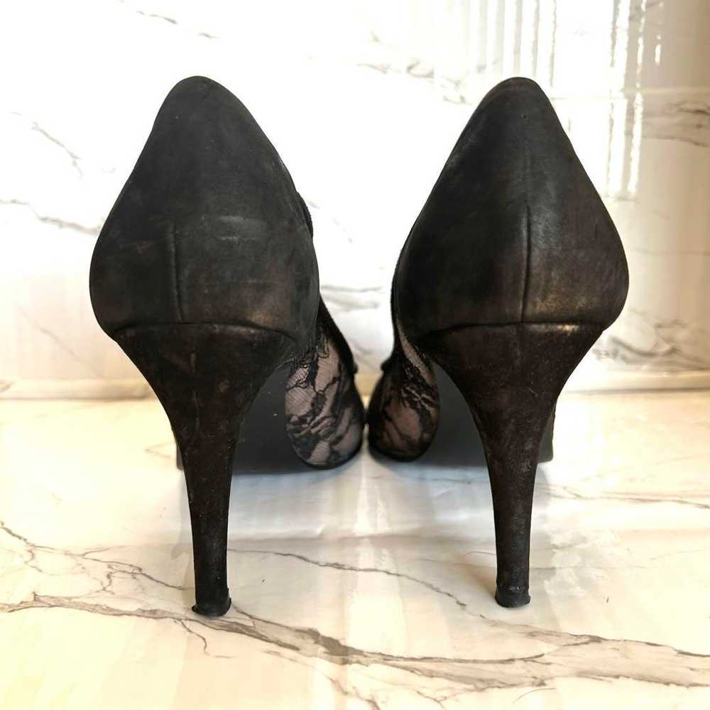 [Excellent Condition] DIANA Pumps 23 cm Black Lace - image 4