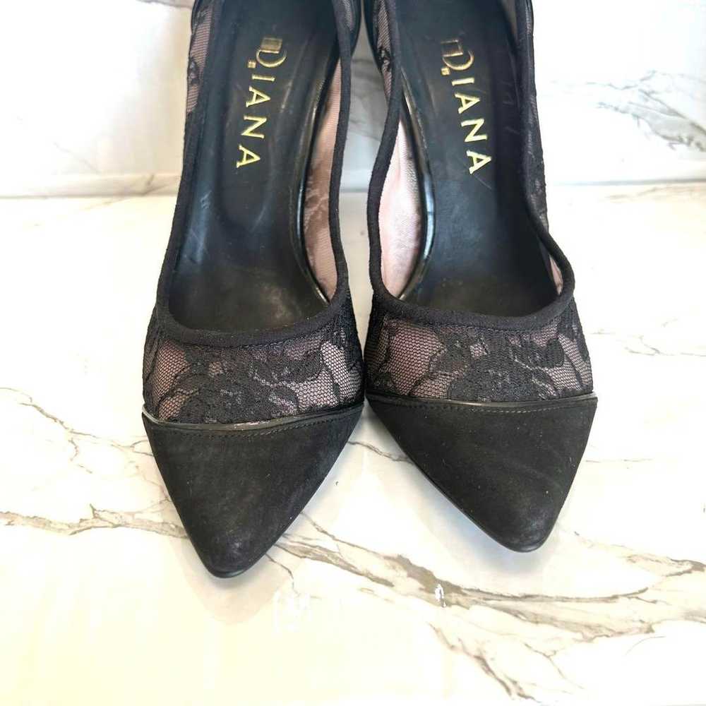 [Excellent Condition] DIANA Pumps 23 cm Black Lace - image 6