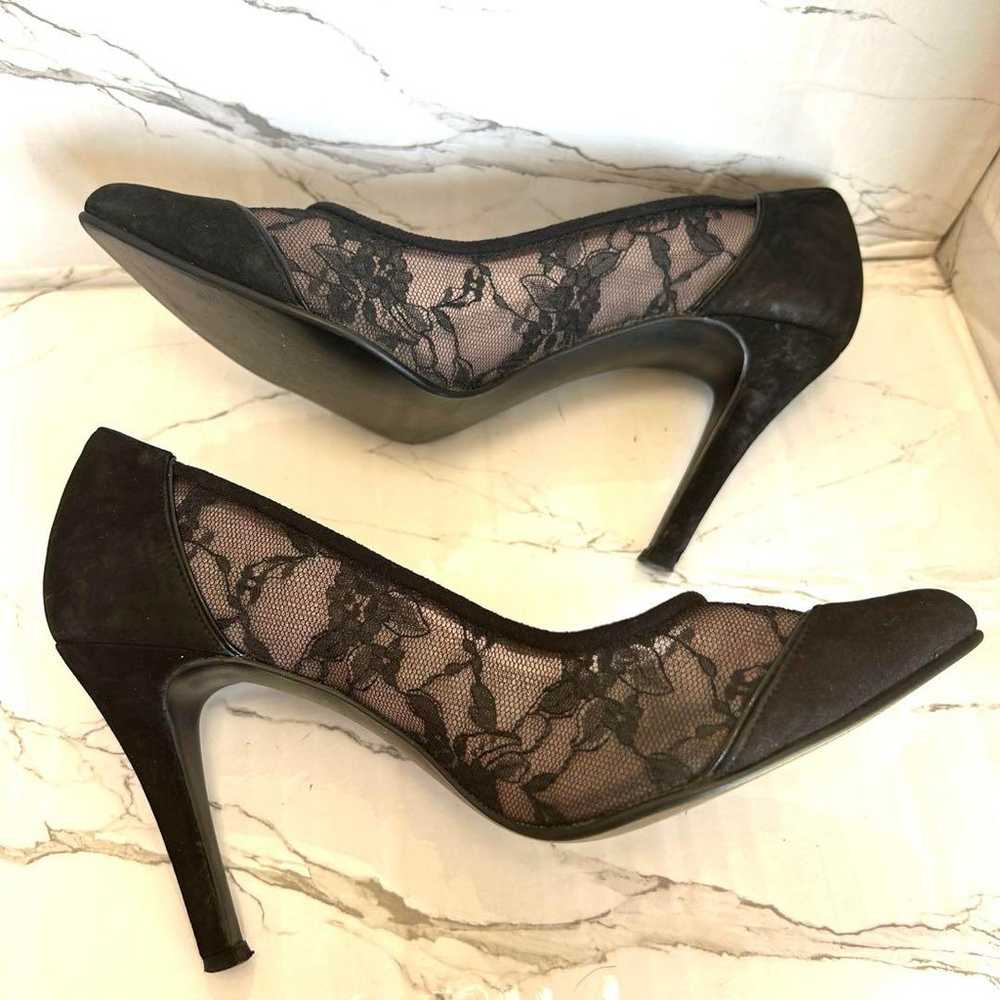 [Excellent Condition] DIANA Pumps 23 cm Black Lace - image 8