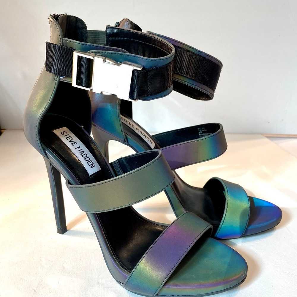 Steve Madden “Felice” Rainbow Reflective Stiletto… - image 4