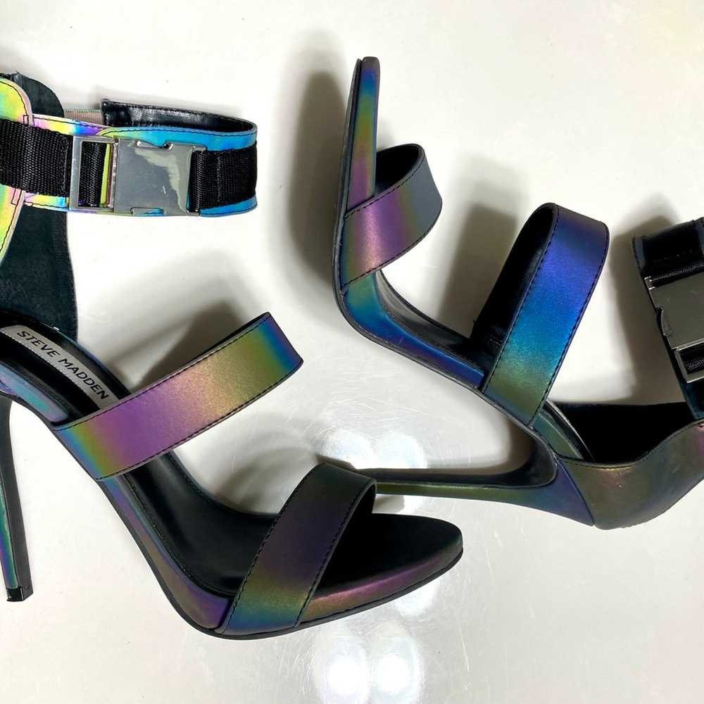 Steve Madden “Felice” Rainbow Reflective Stiletto… - image 7