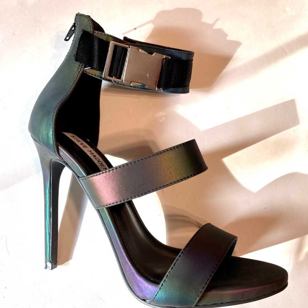 Steve Madden “Felice” Rainbow Reflective Stiletto… - image 9