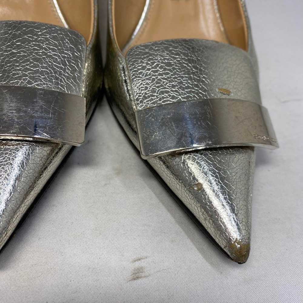 Sergio Rossi Silver Pumps Size "37 1/2" approxima… - image 11