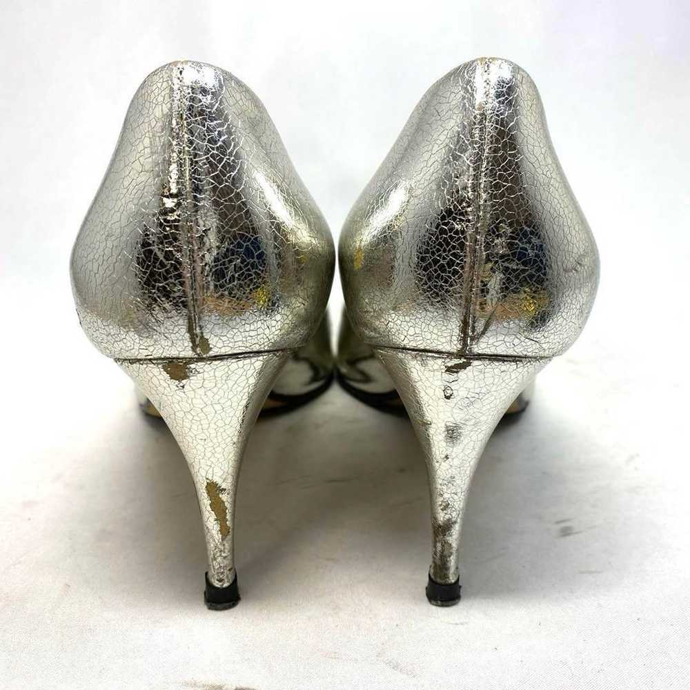 Sergio Rossi Silver Pumps Size "37 1/2" approxima… - image 5