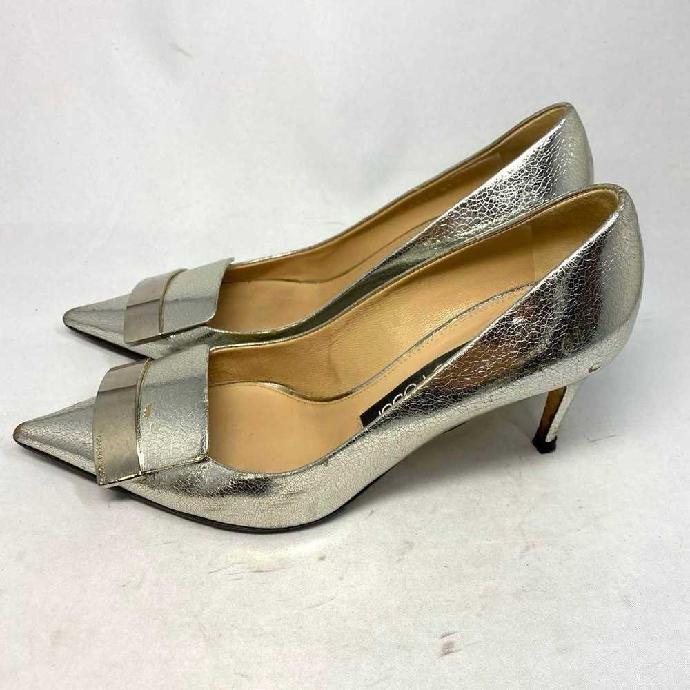 Sergio Rossi Silver Pumps Size "37 1/2" approxima… - image 7