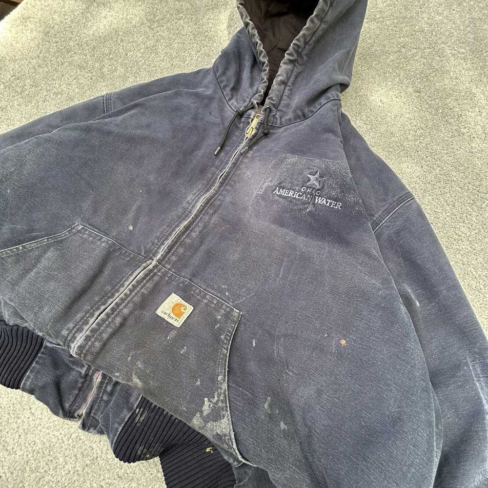 Carhartt Vintage Carhartt Jacket J140 DNY Navy Fa… - image 3