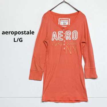 Aéropostale L/G Orange Three-Quarter Sleeve T-Shir