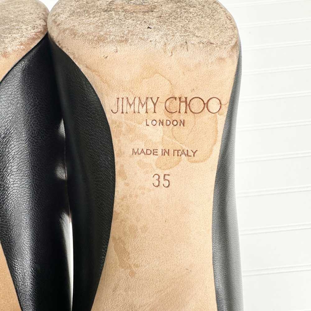 Jimmy Choo Romy Black Leather Pump Classic Stille… - image 6