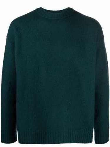 Jil Sander Dark Green Virgin Wool Sweater