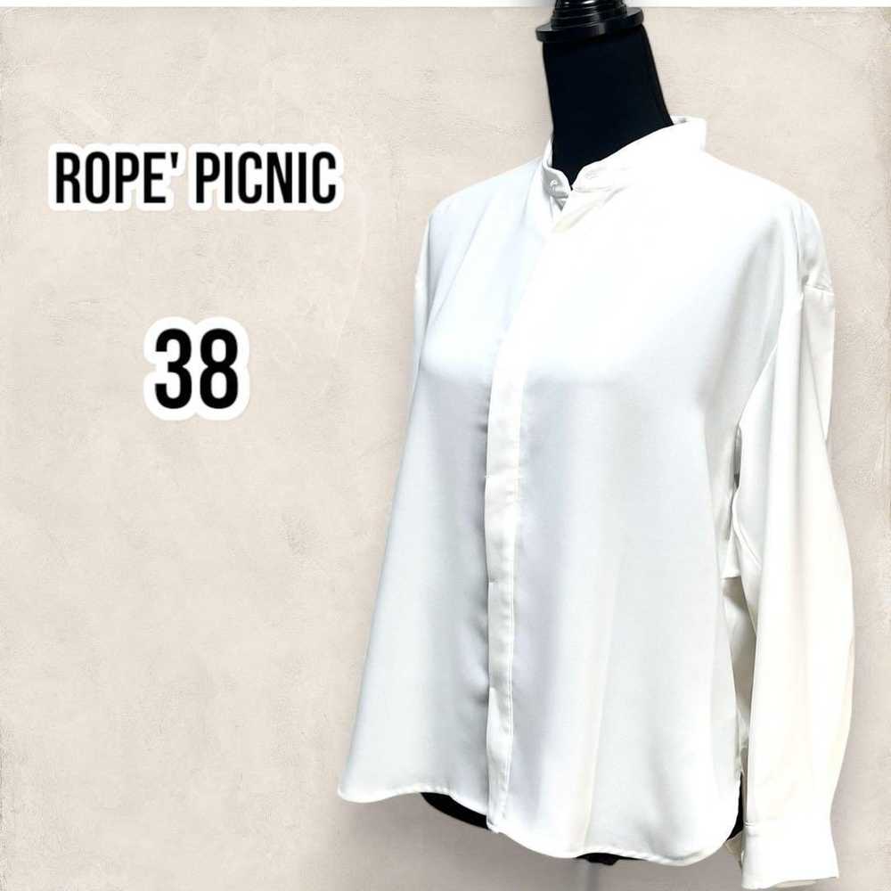 4009【ROPÉ PICNIC】Size 38 Long Sleeve Blouse with … - image 1