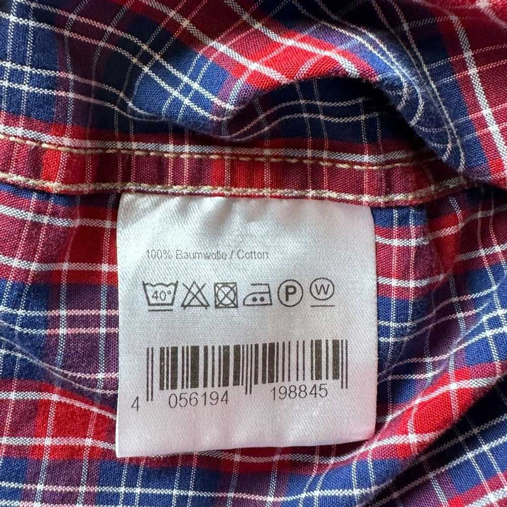 Other Casa Moda Shirt Men Medium Red Blue Plaid C… - image 5