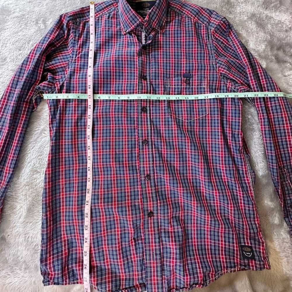 Other Casa Moda Shirt Men Medium Red Blue Plaid C… - image 9