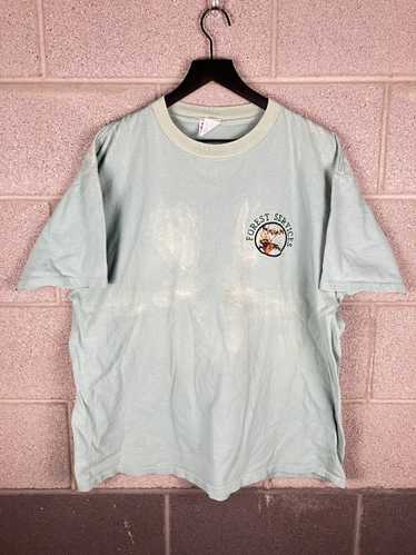 Single × Tee × Vintage Vintage 90s Sun Faded Fores