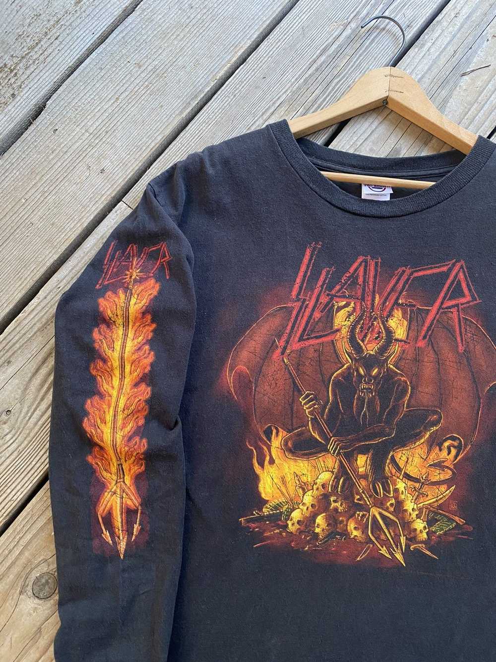 Band Tees × Slayer × Vintage Vintage Y2K Slayer L… - image 2