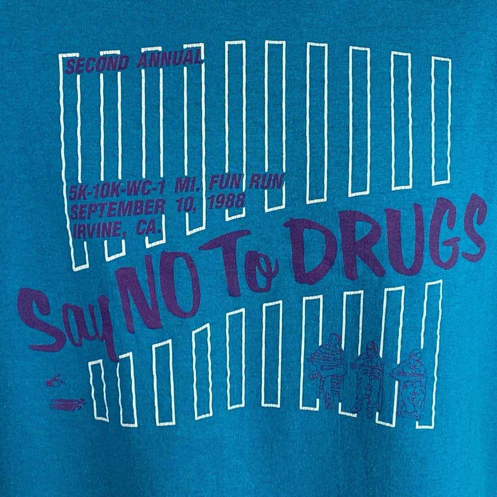 Vintage Vintage Say No To Drugs Fun Run T Shirt M… - image 4