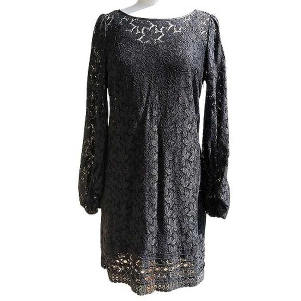 New Laundry Black Lace Shift Dress - image 4