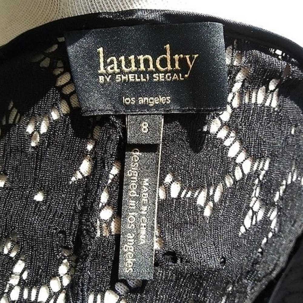 New Laundry Black Lace Shift Dress - image 9