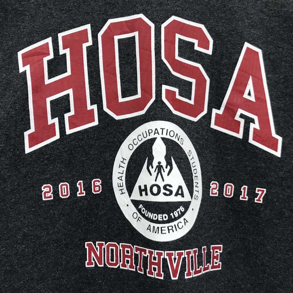 Collegiate × Hanes × Vintage Vintage HOSA Sweatsh… - image 3