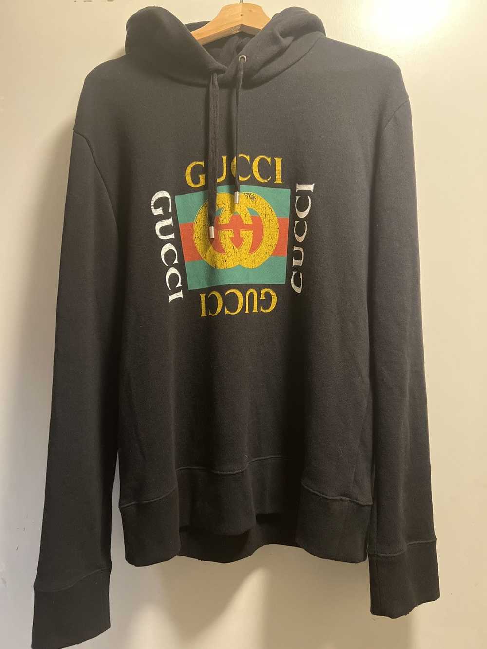 Gucci Gucci Logo Print Hoodie - image 1