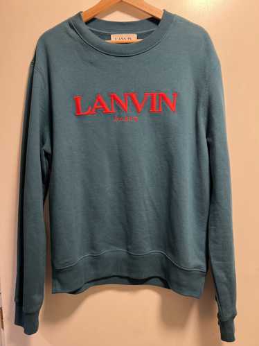 Lanvin Lanvin Paris Embroidered Logo Sweatshirt