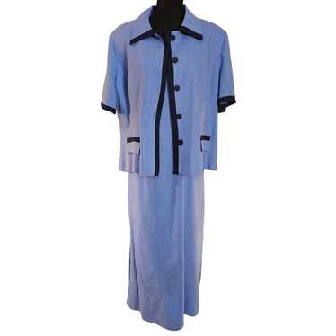 R&K Originals Womens Two-Piece Blue Line - image 1