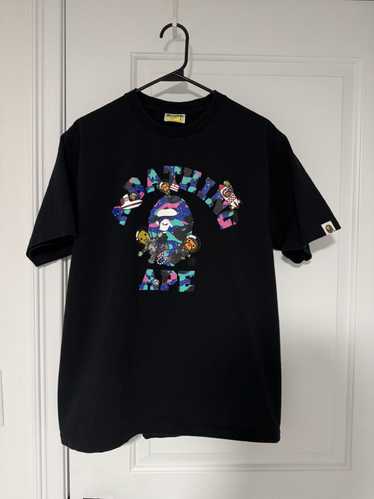 Bape Kid Cudi Space Camo College Tee - image 1