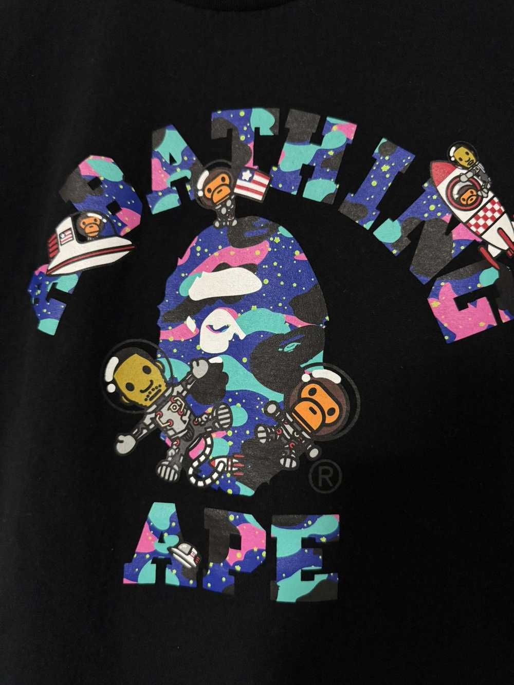 Bape Kid Cudi Space Camo College Tee - image 2