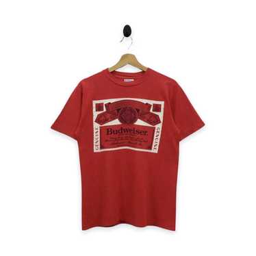 Budweiser × Hanes × Vintage Rare Vintage 90s Budw… - image 1