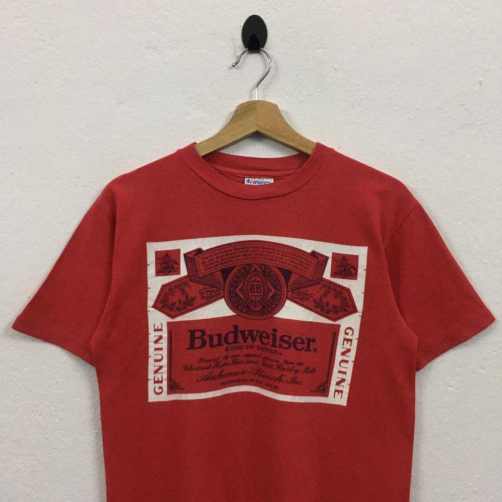 Budweiser × Hanes × Vintage Rare Vintage 90s Budw… - image 4