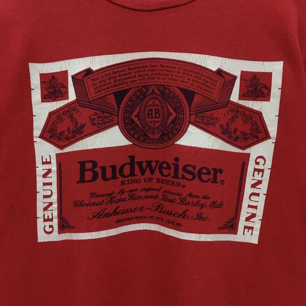 Budweiser × Hanes × Vintage Rare Vintage 90s Budw… - image 8