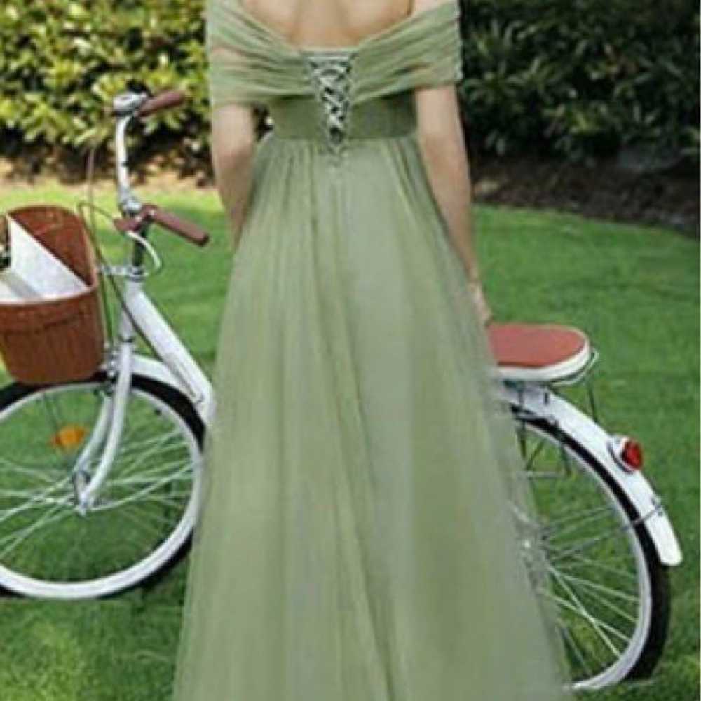 Off-shoulder party long dress - image 5