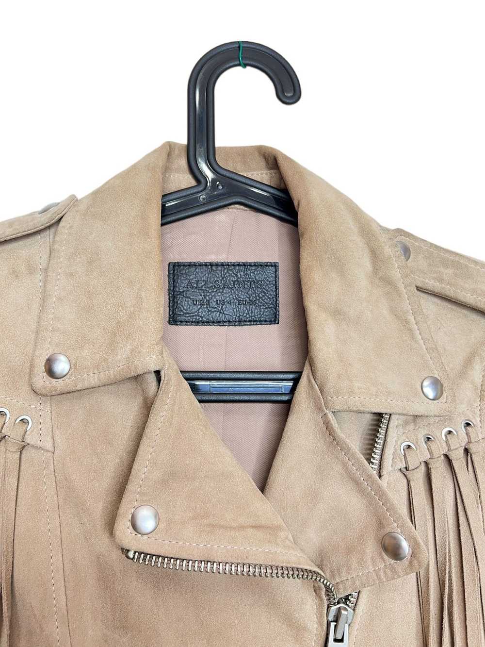 Allsaints × Leather Jacket Allsaints Tassel Balfe… - image 10