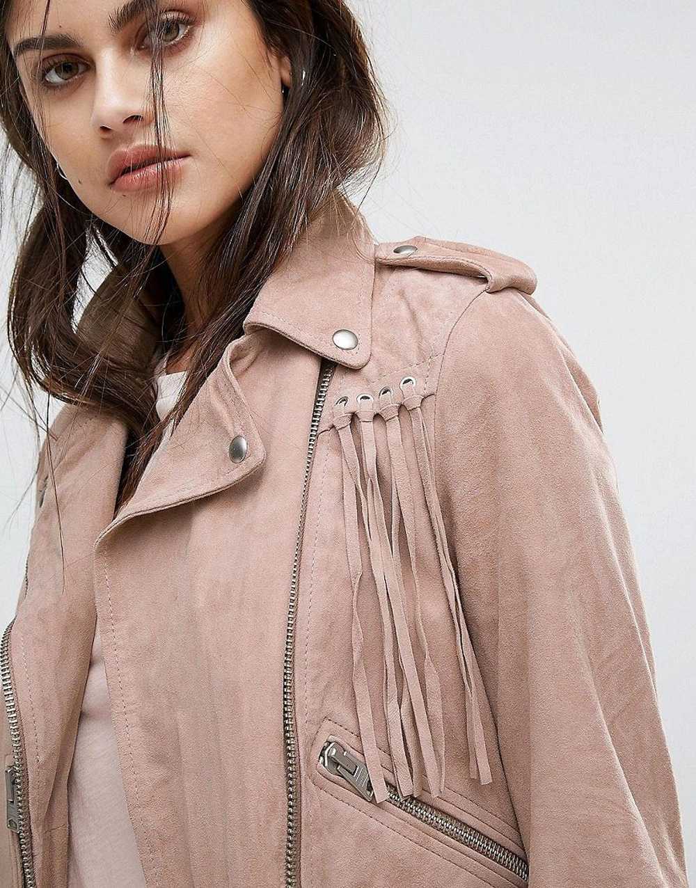 Allsaints × Leather Jacket Allsaints Tassel Balfe… - image 2