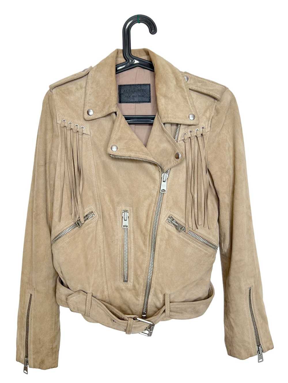 Allsaints × Leather Jacket Allsaints Tassel Balfe… - image 5