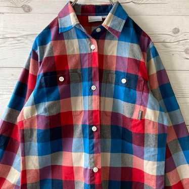 Columbia Long Sleeve Shirt Checkered Shirt Size M