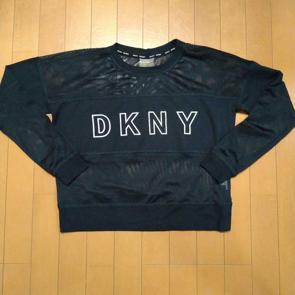 DKNY SPORT Women's Long Sleeve Sheer T-Shirt - image 1